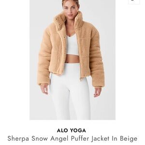 Alo Sherpa Snow Angel Puffer Jacket
